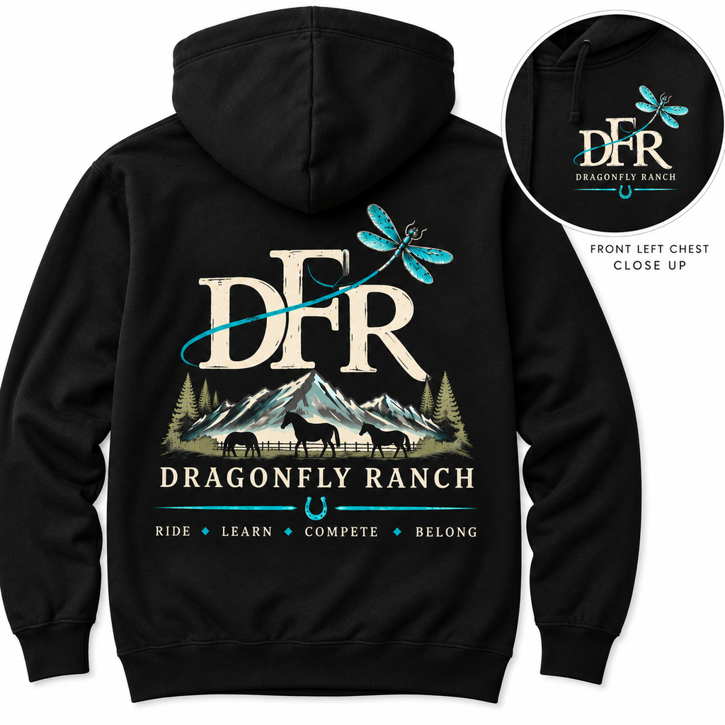 DFR Hoodie Sweatshirt - Black