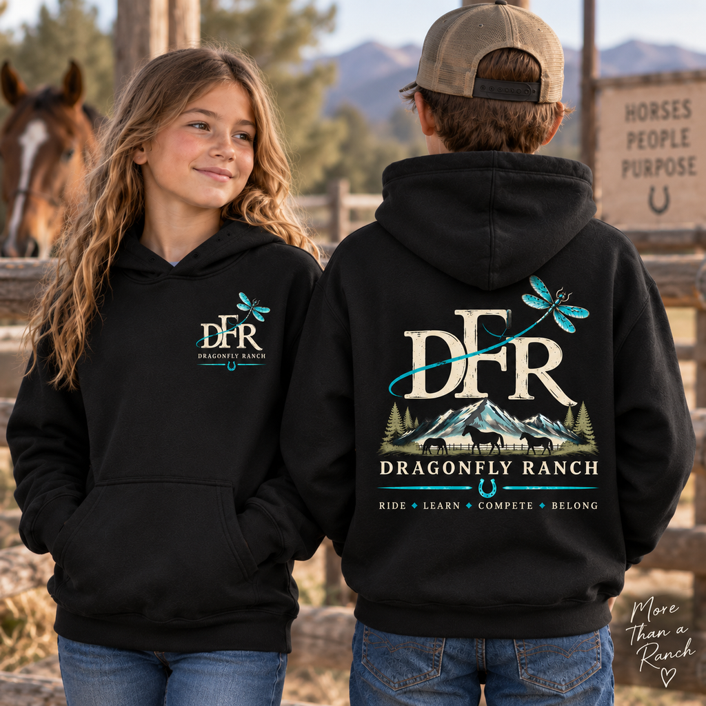 DFR Hoodie Sweatshirt - Black