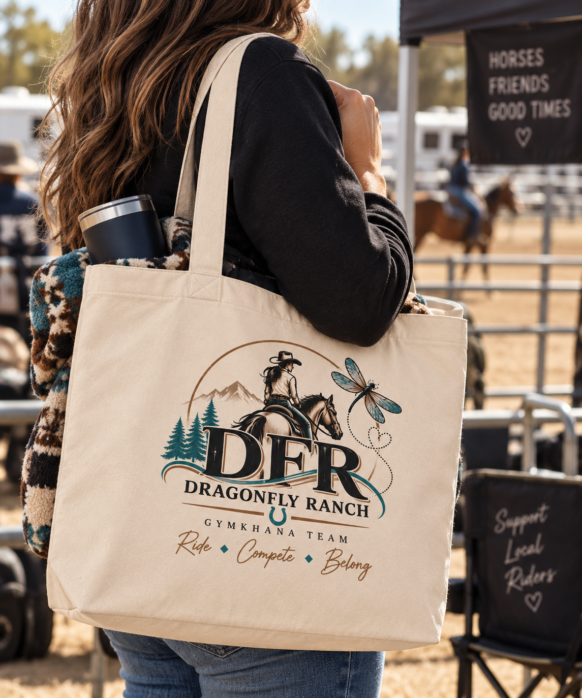 DFR Large Tote Bag- Natural