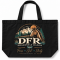 DFR Large Tote Bag- Black