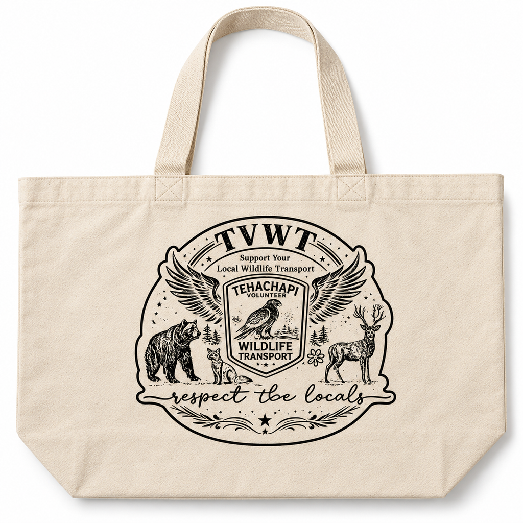 TVWT Large Tote Bag- Natural