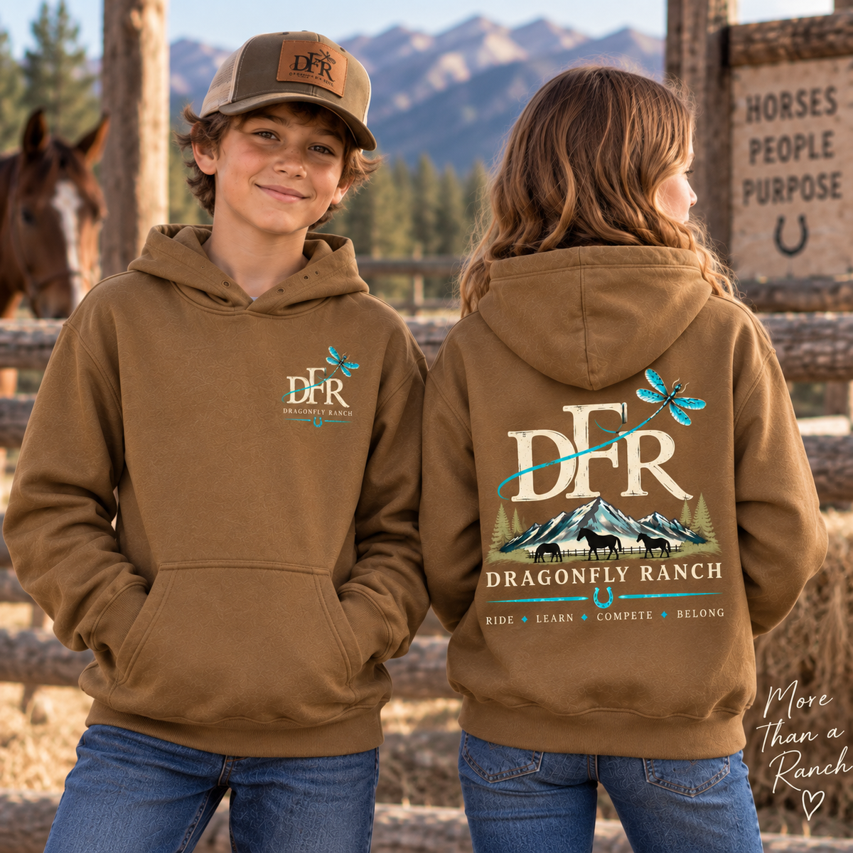 DFR Hoodie Sweatshirt - Black
