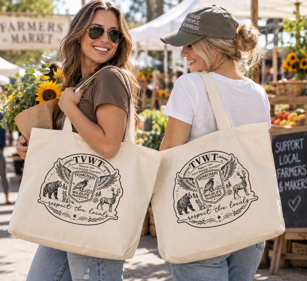 TVWT Large Tote Bag- Natural
