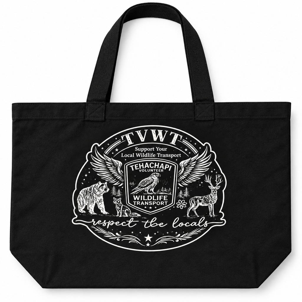 TVWT Large Tote Bag- Black