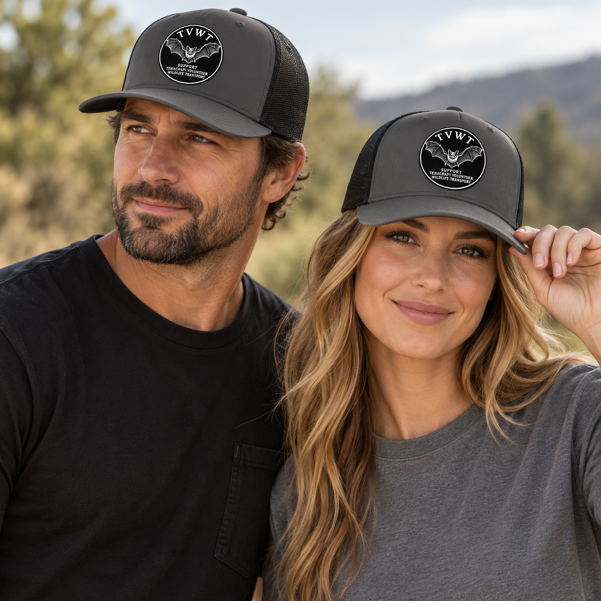 Feature Bat Hat - Charcoal/Black
