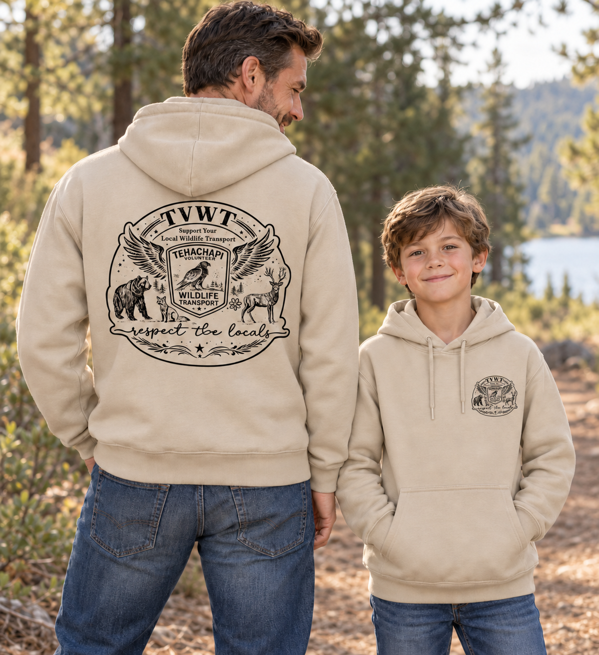 Wings Hoodie Sweatshirt - Sand